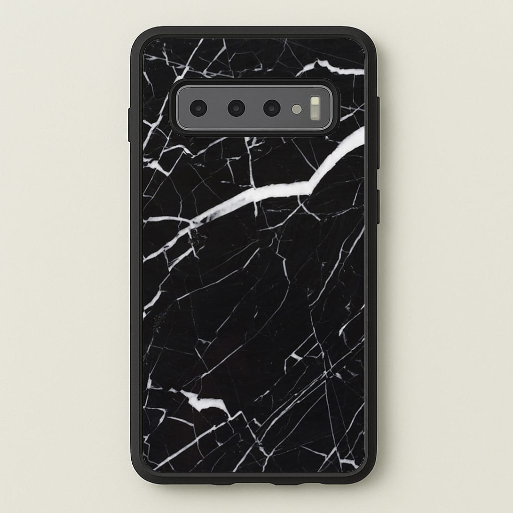 Black & White Marble Pattern Phone Case