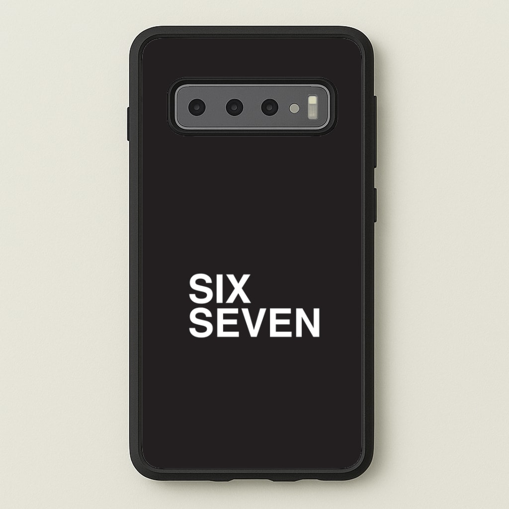 6 7 Black Phone Case