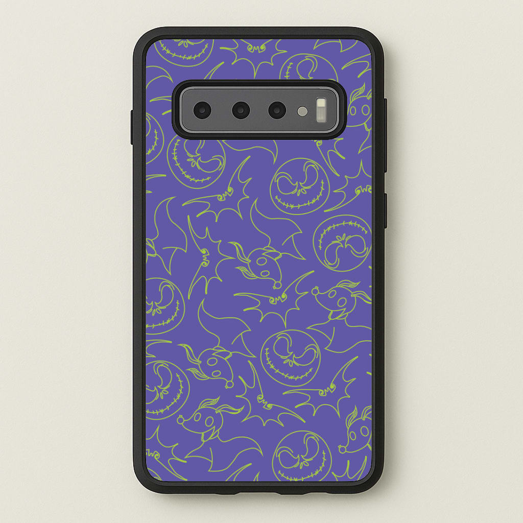 Purple And Green Pattern Phone Case