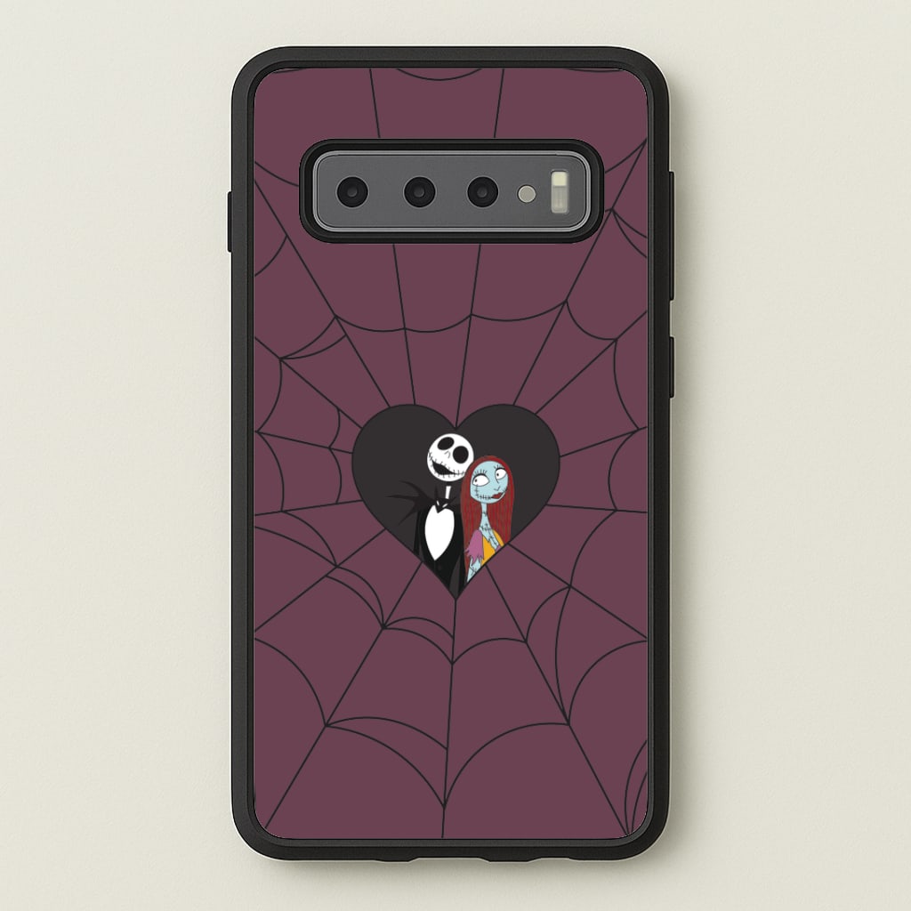 J And S Cobweb Heart Phone Case