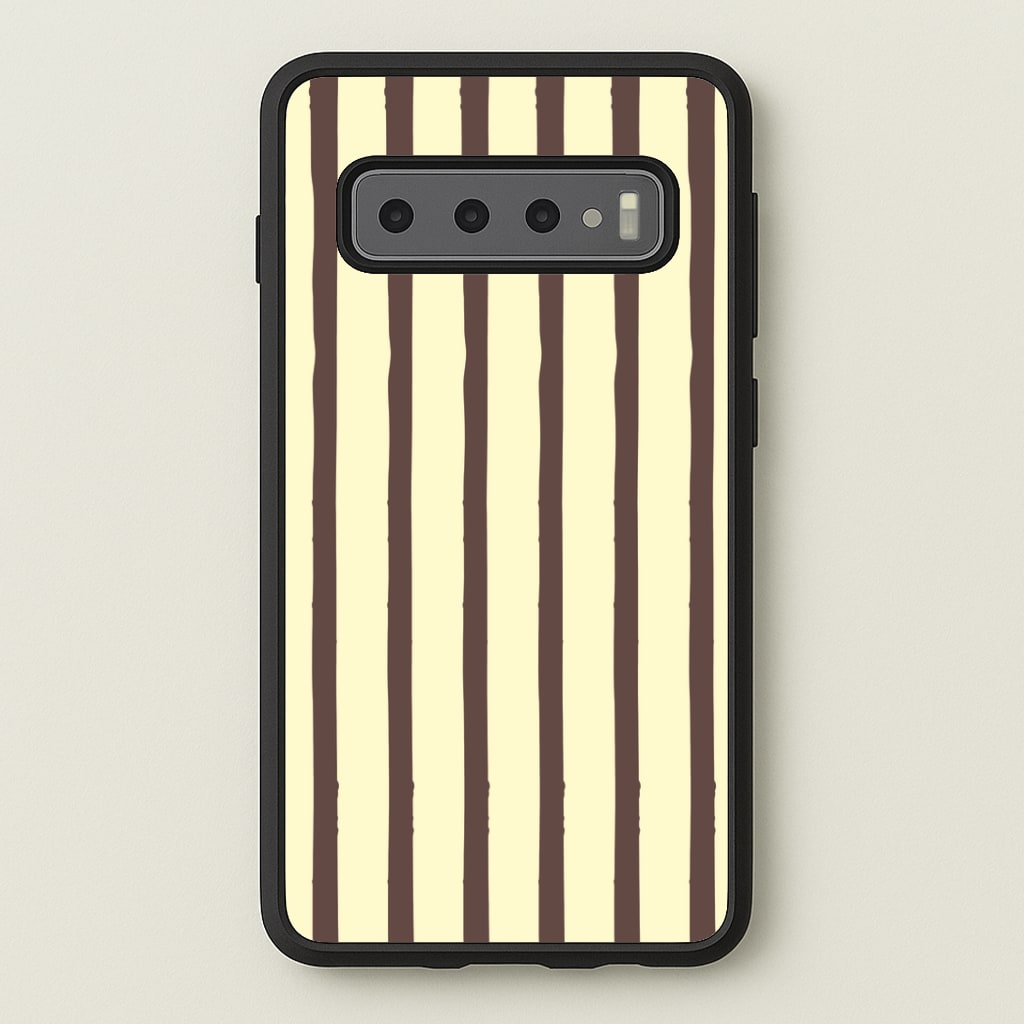 Vanilla & Chocolate Stripes Phone Case