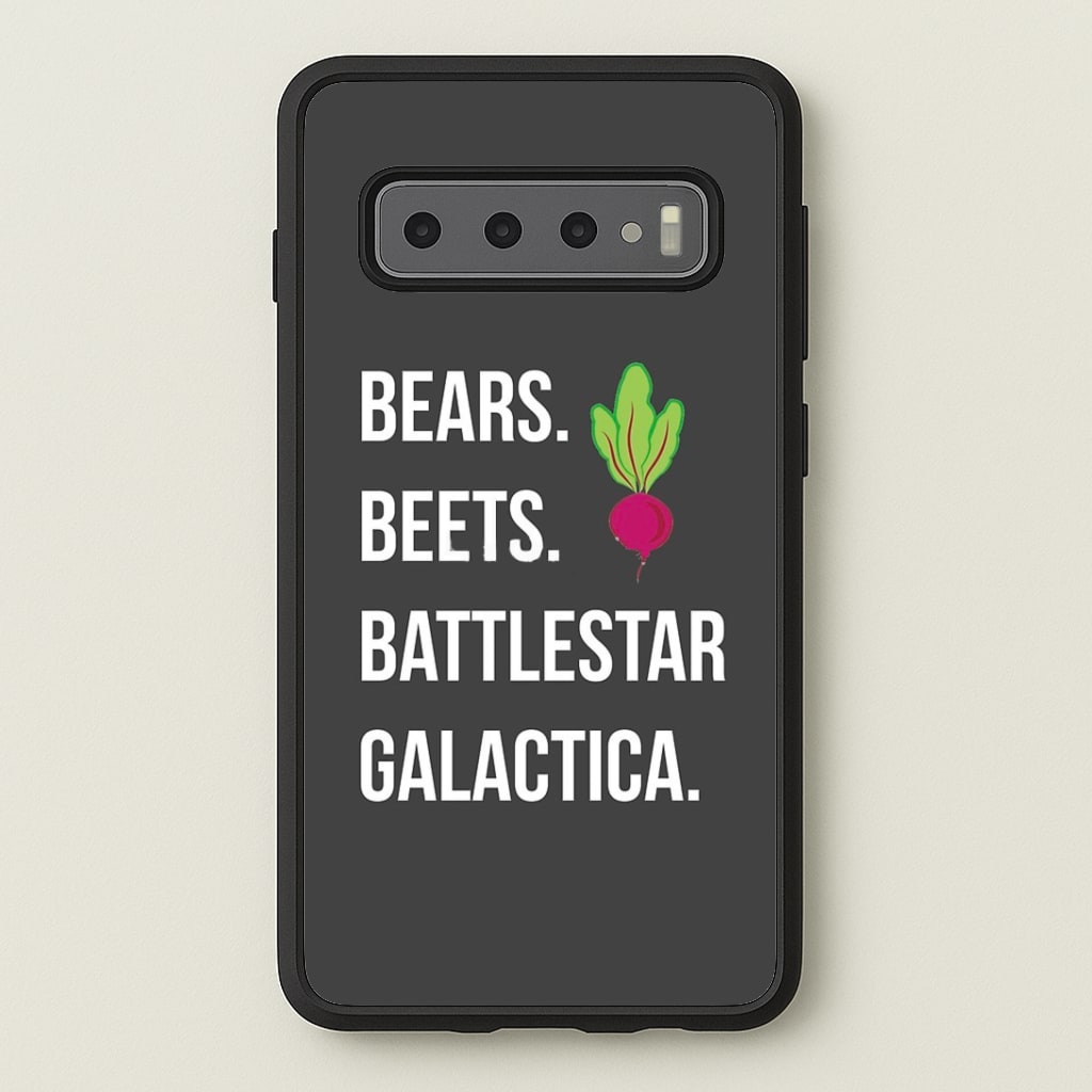 Bears. Beets. Battlestar Galactica Illustration Phone Case