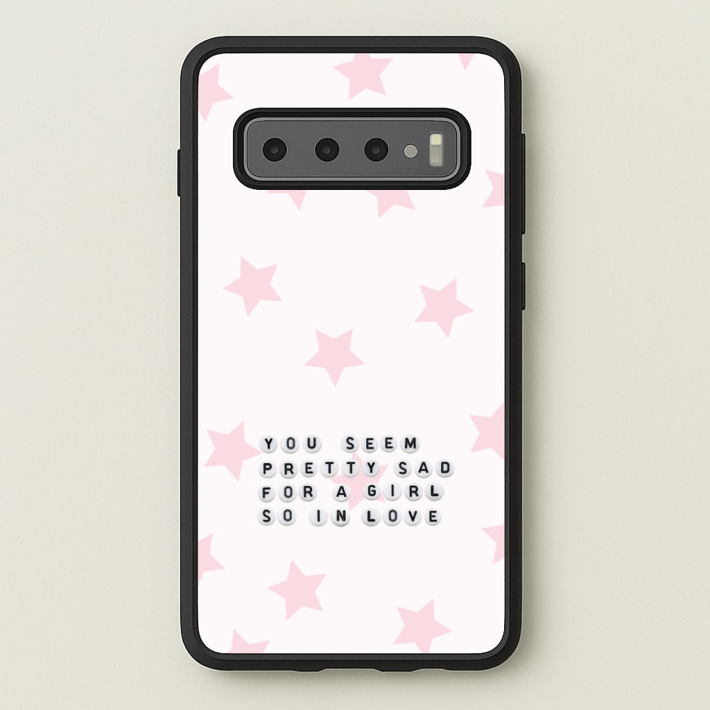 Pretty Sad Letter Beads Phone Case