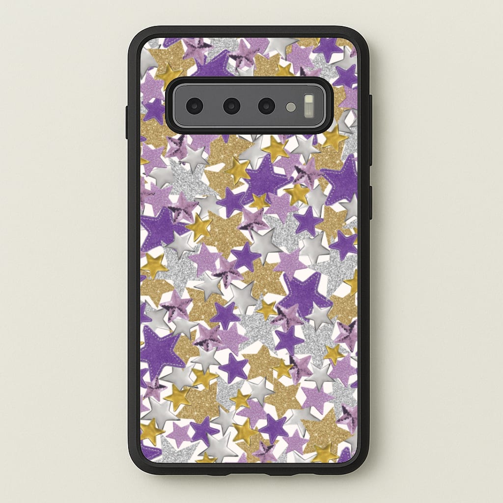 Mauve Stars Collage  Phone Case