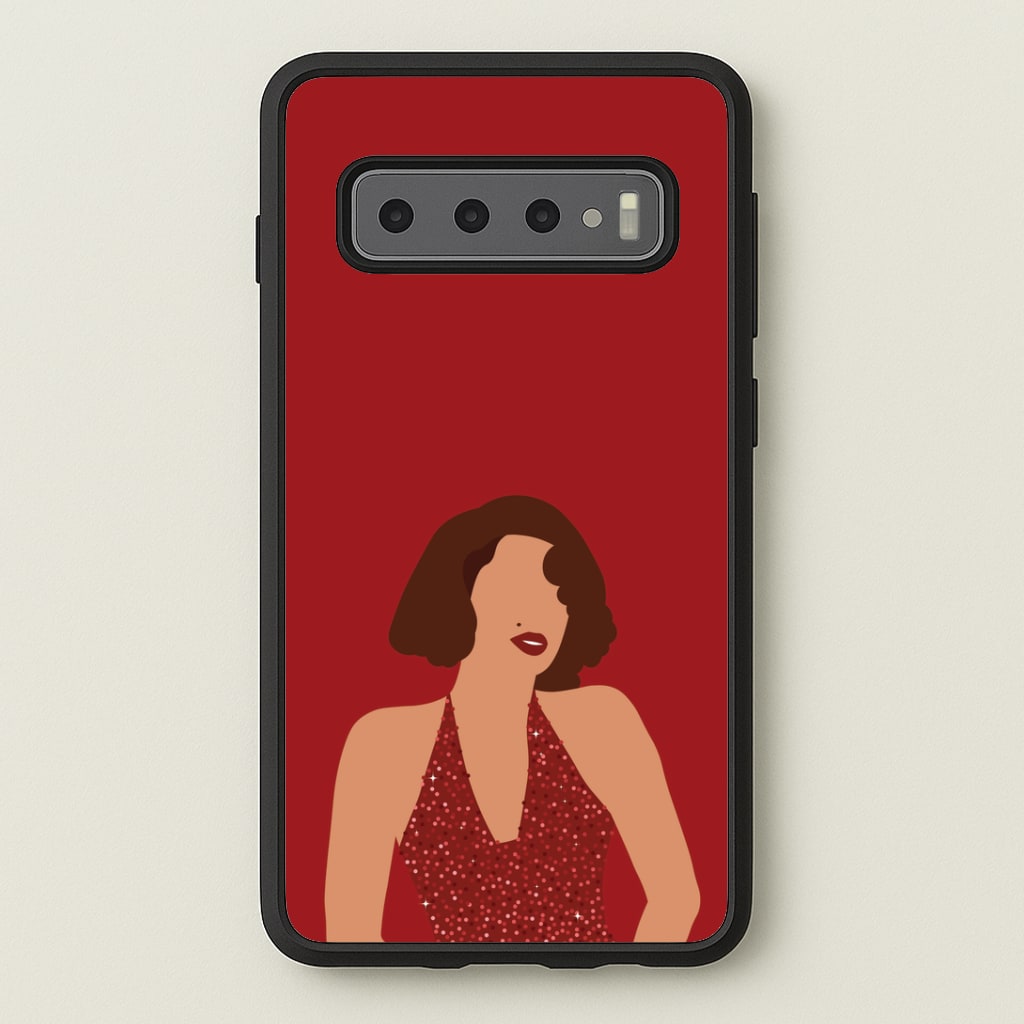 Red Sparkly Dress Phone Case