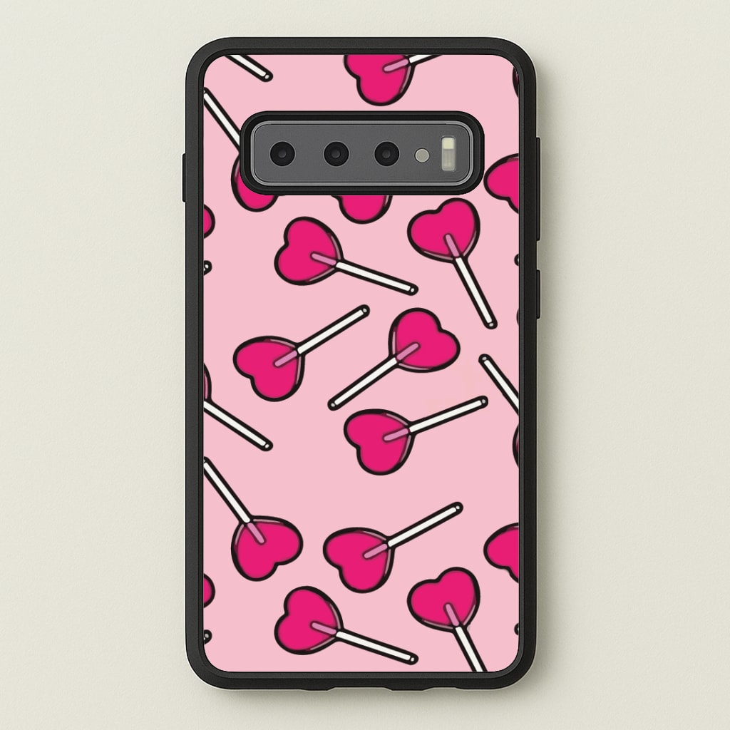 Cherry Heart Lollipops Phone Case