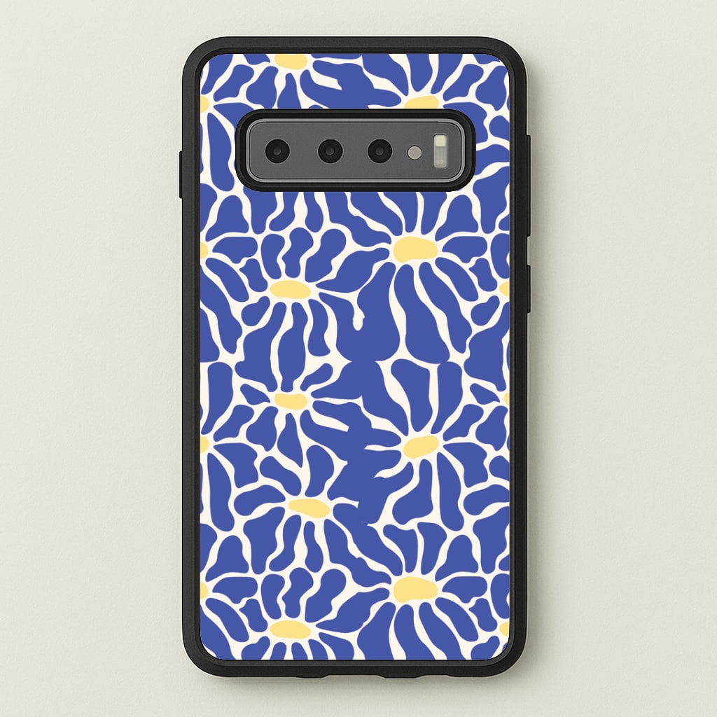 Dark Blue Flowers - Summer Phone Case
