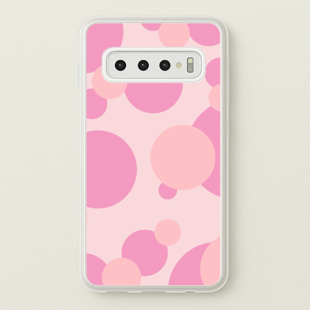 Pink Bubble Pattern Phone Case