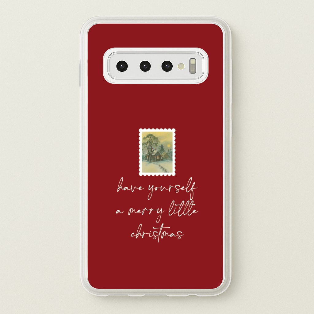 A Merry Little Christmas Stamp Phone Case