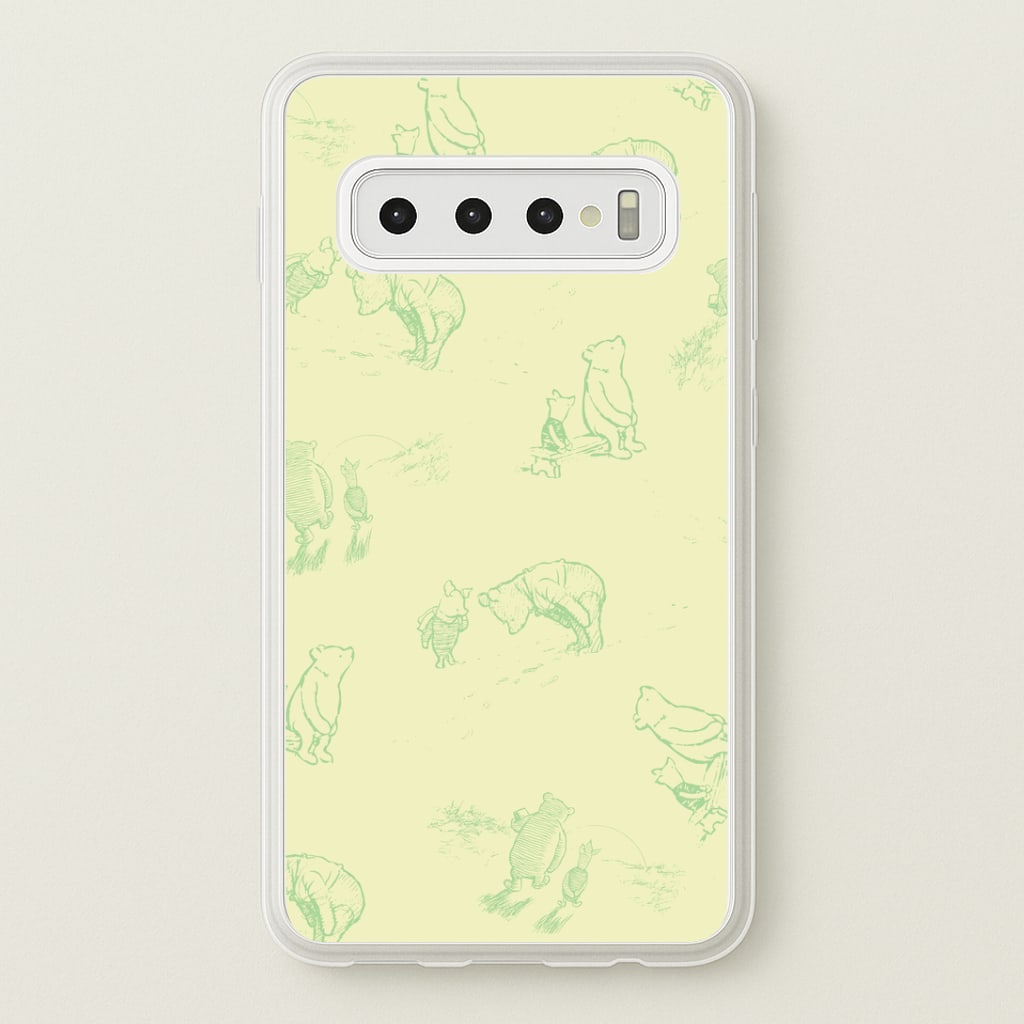 Sketched Winnie Pattern Phone Case