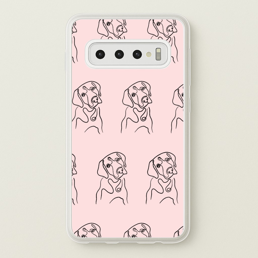 Labrador Outline - Dog Pattern Phone Case