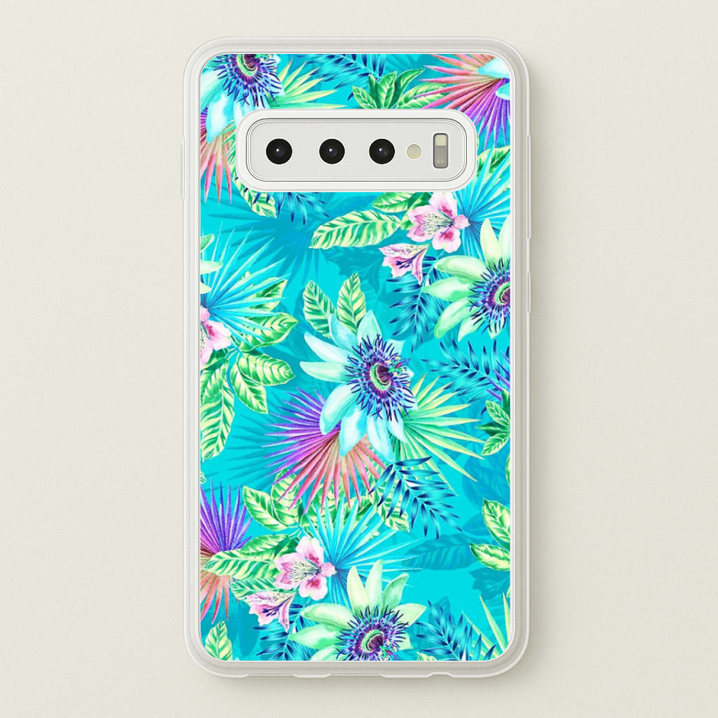 Blue Floral Pattern Phone Case