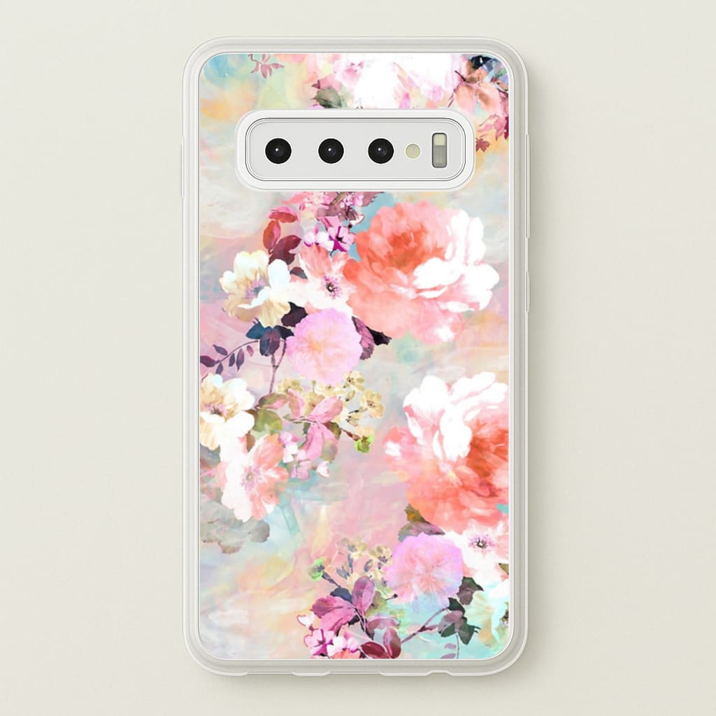 Pastel Pink Floral Pattern Phone Case