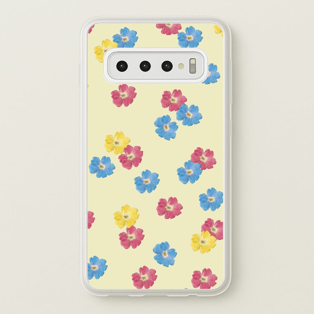 Pastel Pressed Flowers Pattern Phone Case