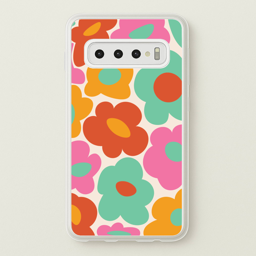 Abstract Trippy Retro Flowers Phone Case