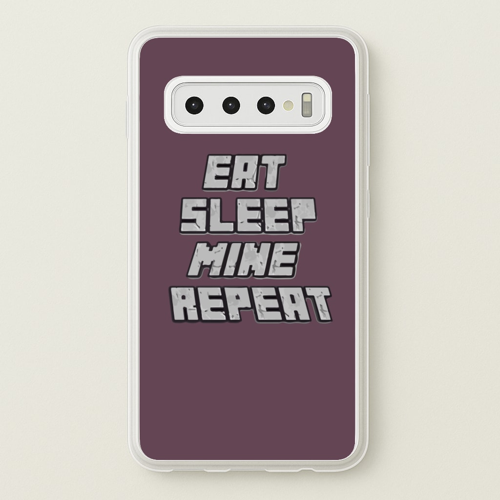 Eat Sleep Mine Repeat Phone Case