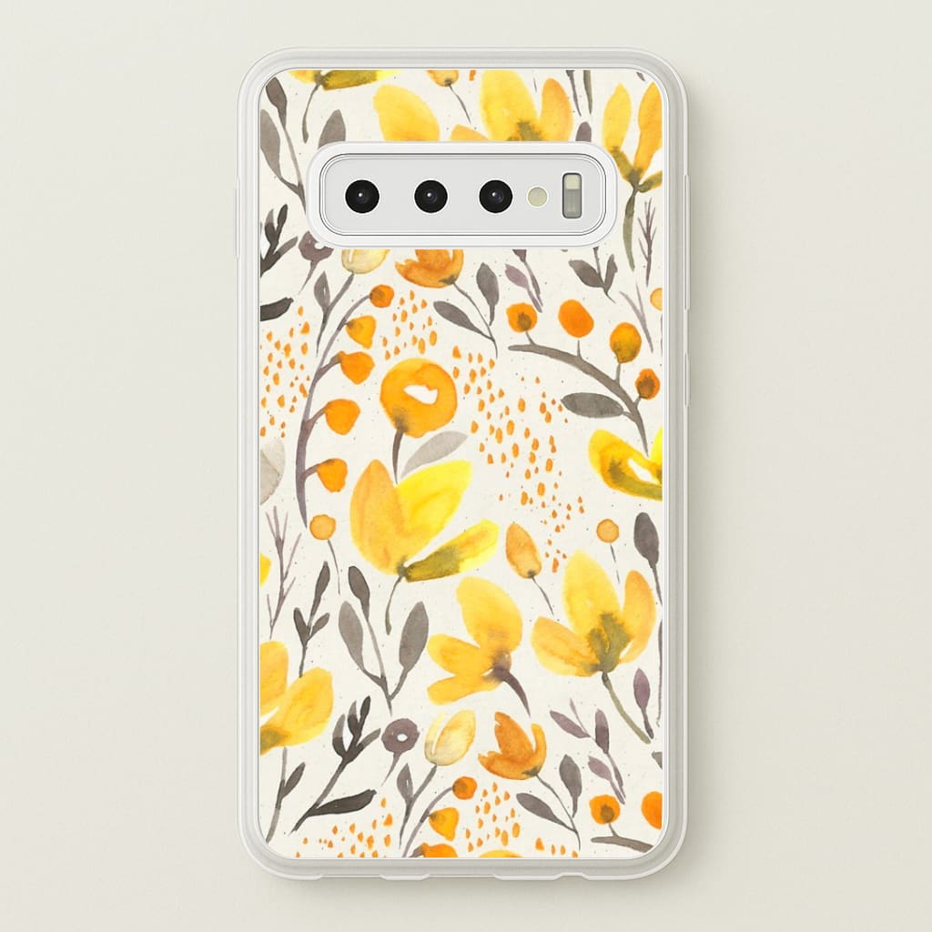 Yellow Field Floral Phone Case