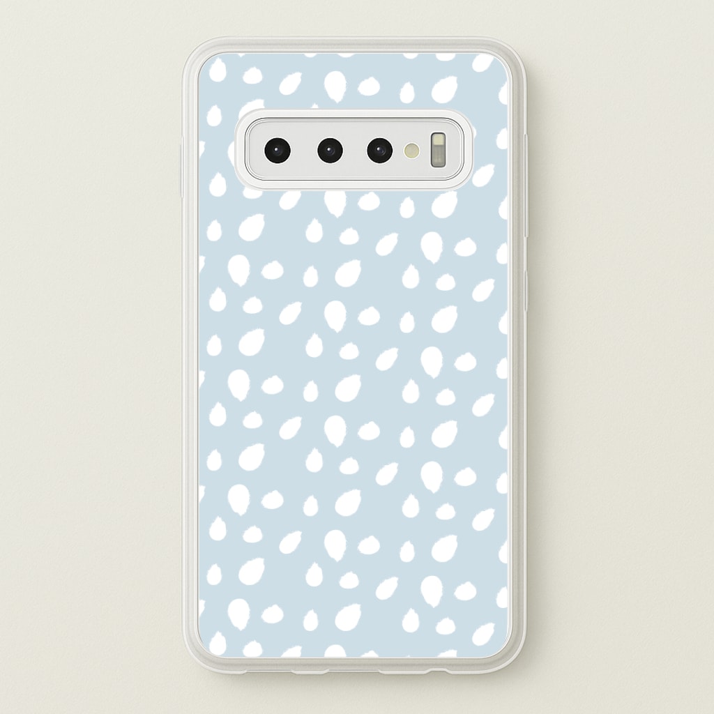 Pastel Blue Dots Phone Case