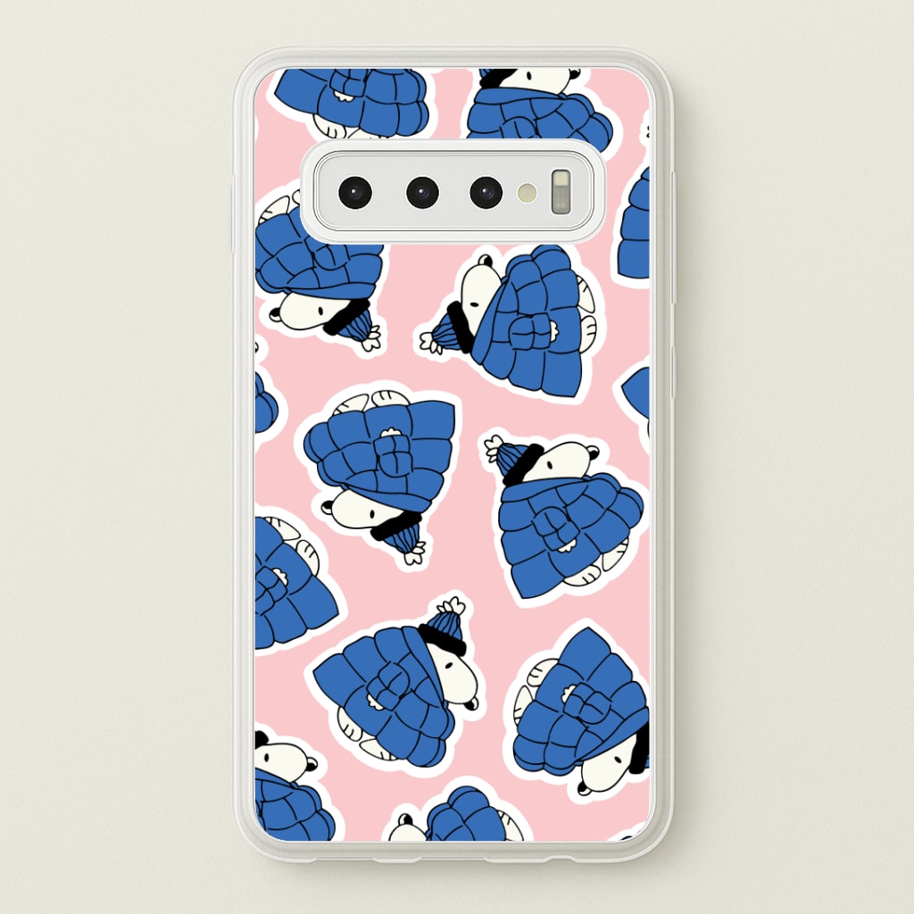 Cartoon Beagle Puffer Jacket Pattern Phone Case