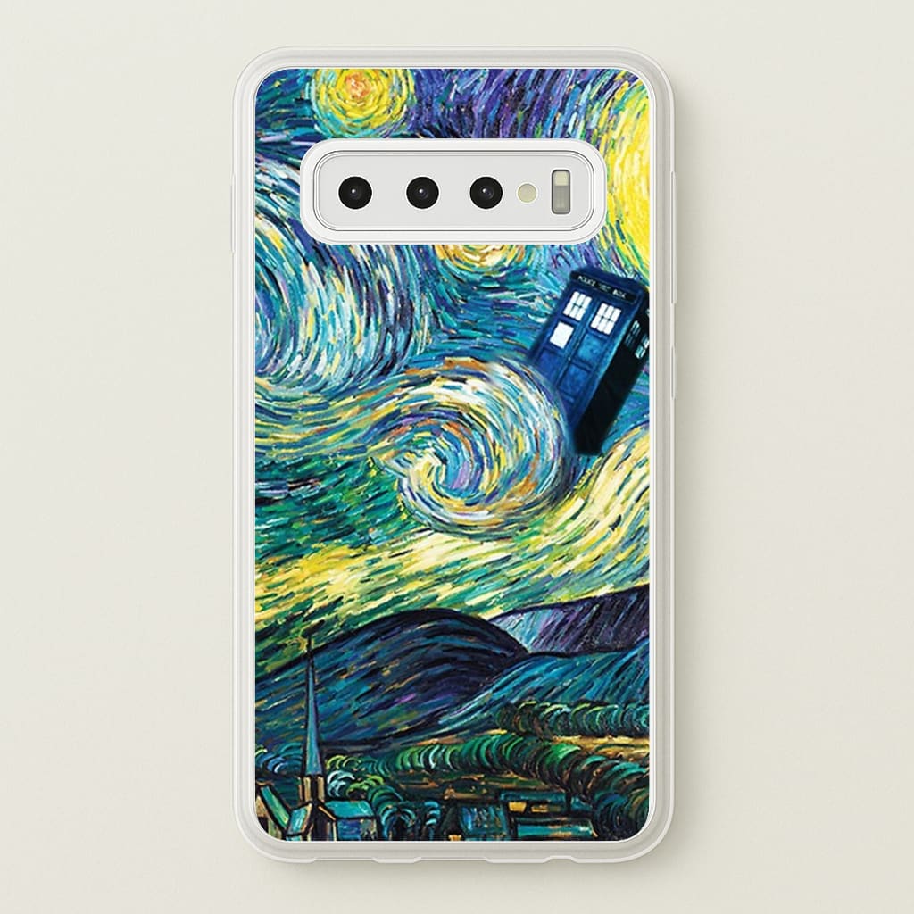 Starry Night Tardis Phone Case