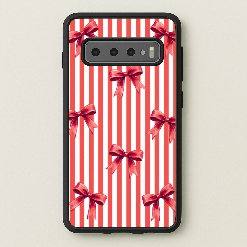 Candy Stripe Bows Phone Case