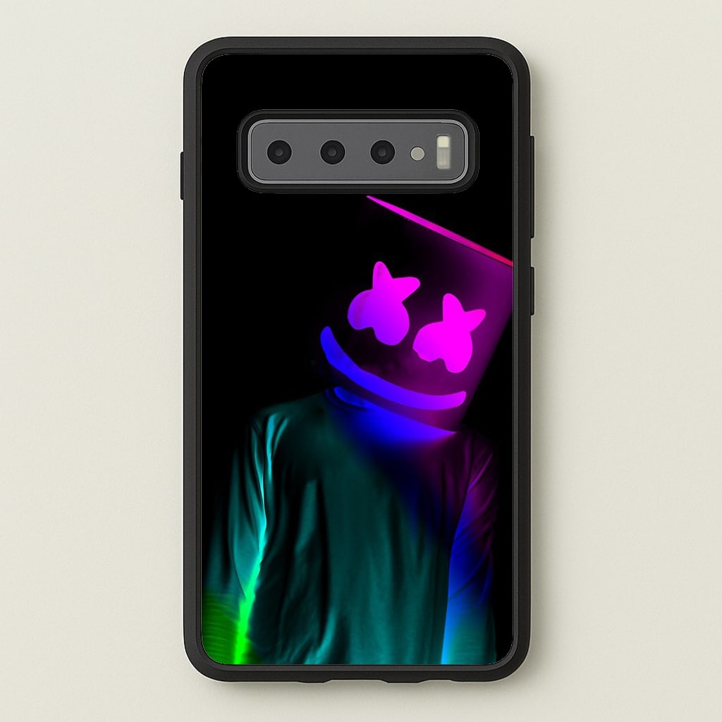 White Helmet DJ In Lights Phone Case