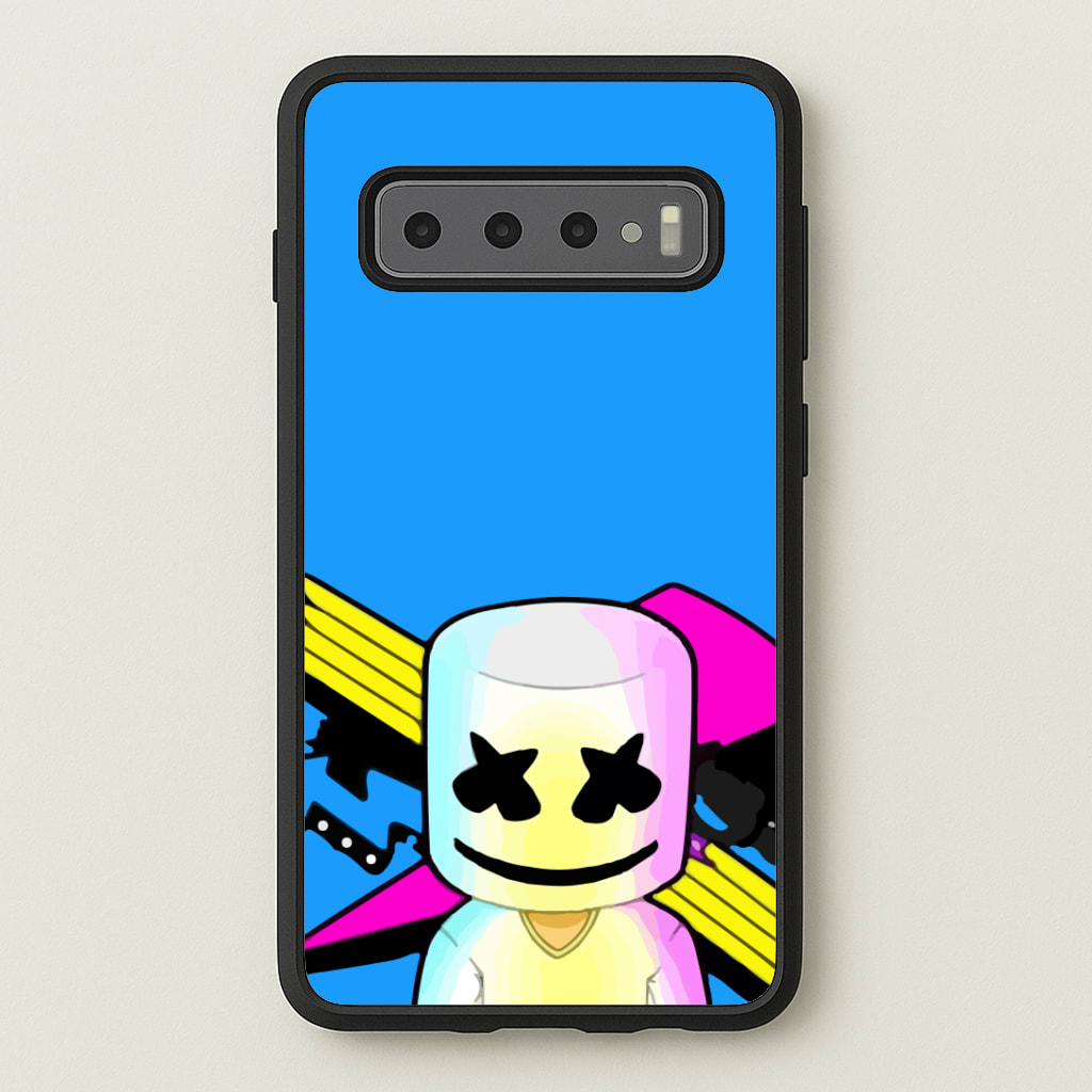 Neon Logo White Helmet DJ Phone Case