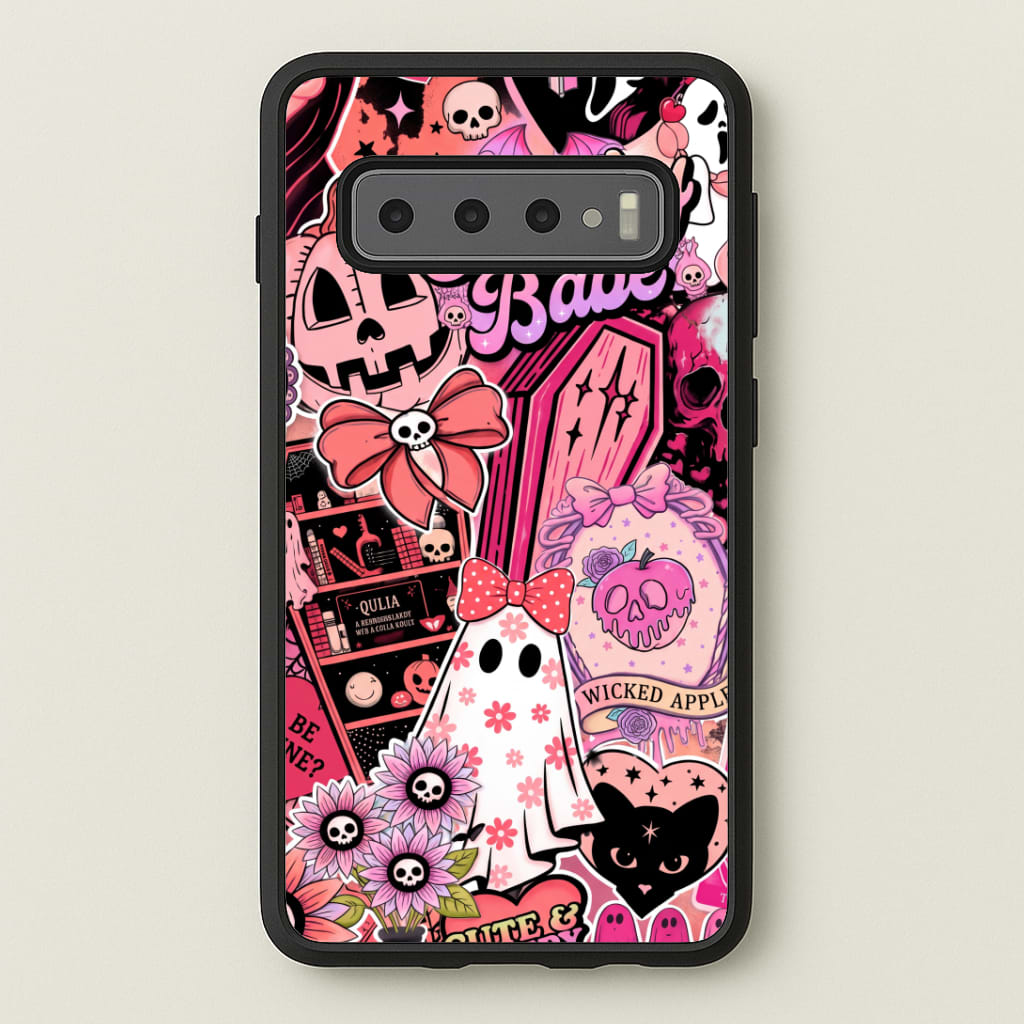 Spooky Babe Sticker Collage Phone Case