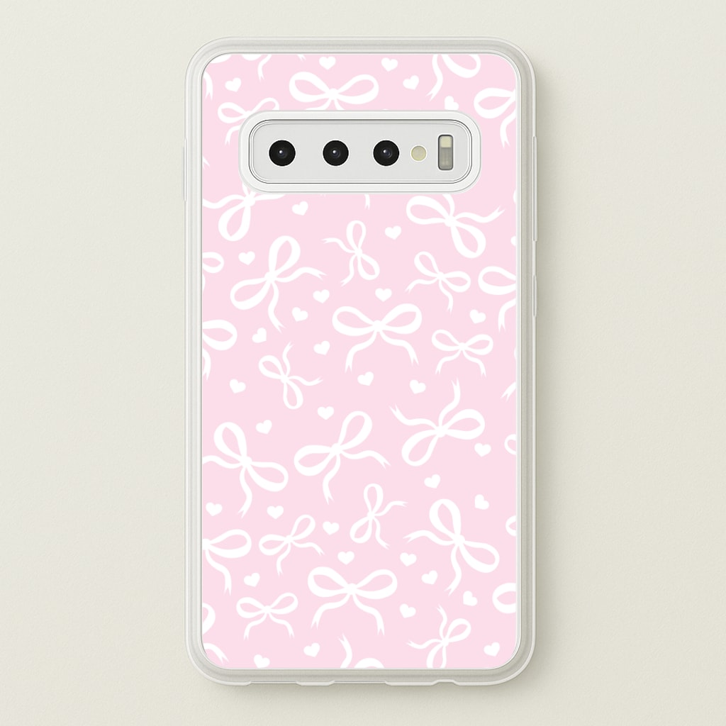 Coquette Bows And Hearts Baby Pink Phone Case