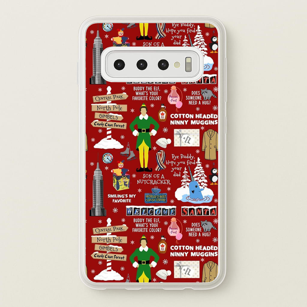 Red Elf Pattern Phone Case