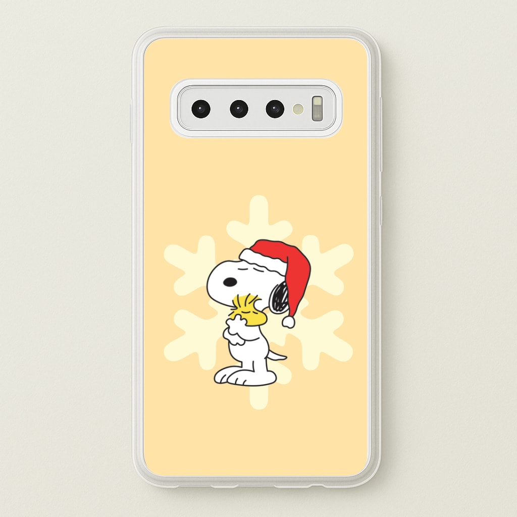 Christmas Cartoon Beagle And Bird Phone Case