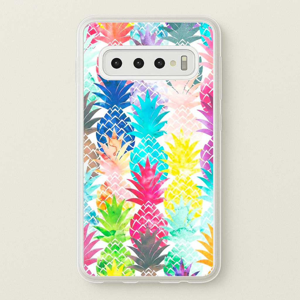Watercolour Pineapple Pattern Phone Case