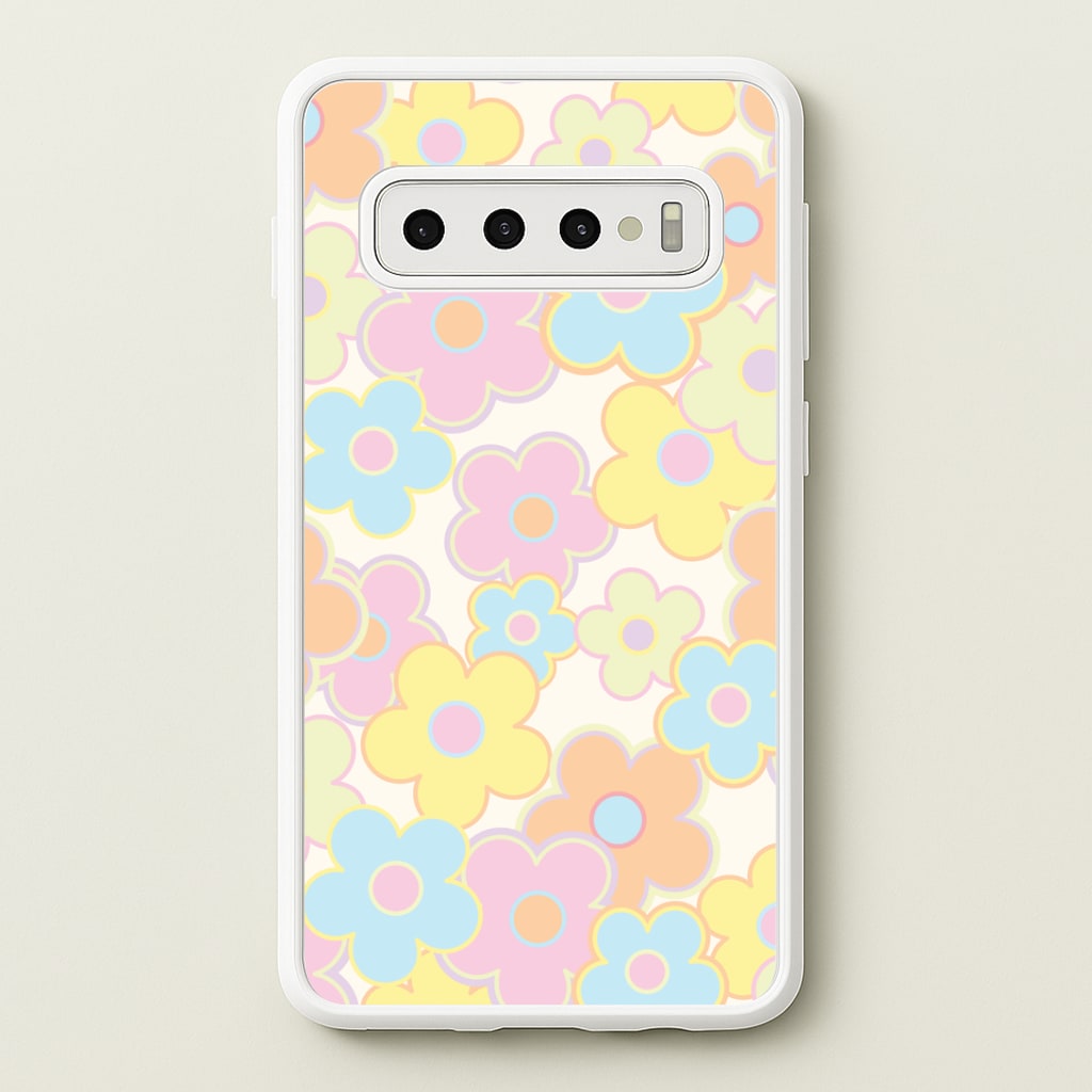 Pastel Abstract Flowers Pattern Phone Case