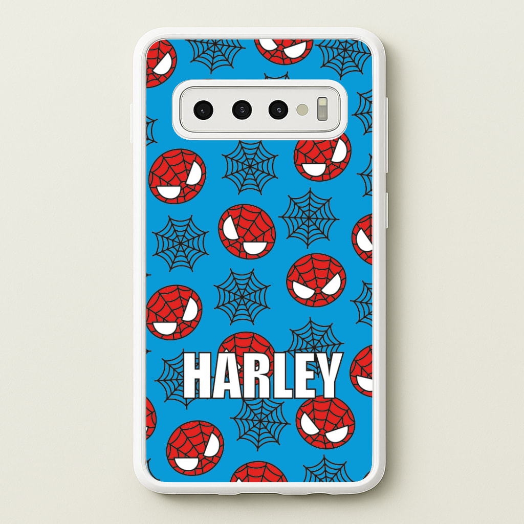 Spiderman And Webs - Personalised Superhero Comic Phone Case