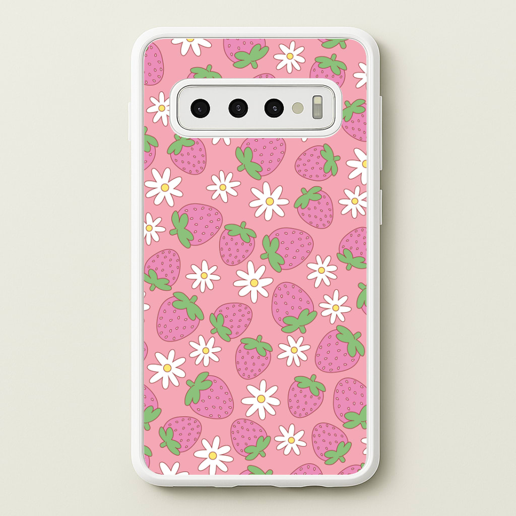 Pink Strawberries - Spring Patterns Phone Case