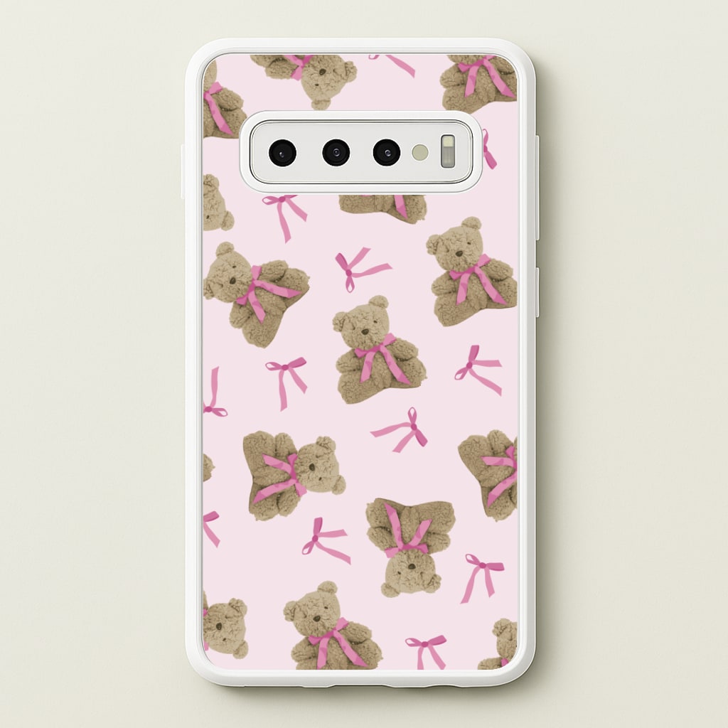 Coquette Teddy Bears And Bows Pattern Phone Case