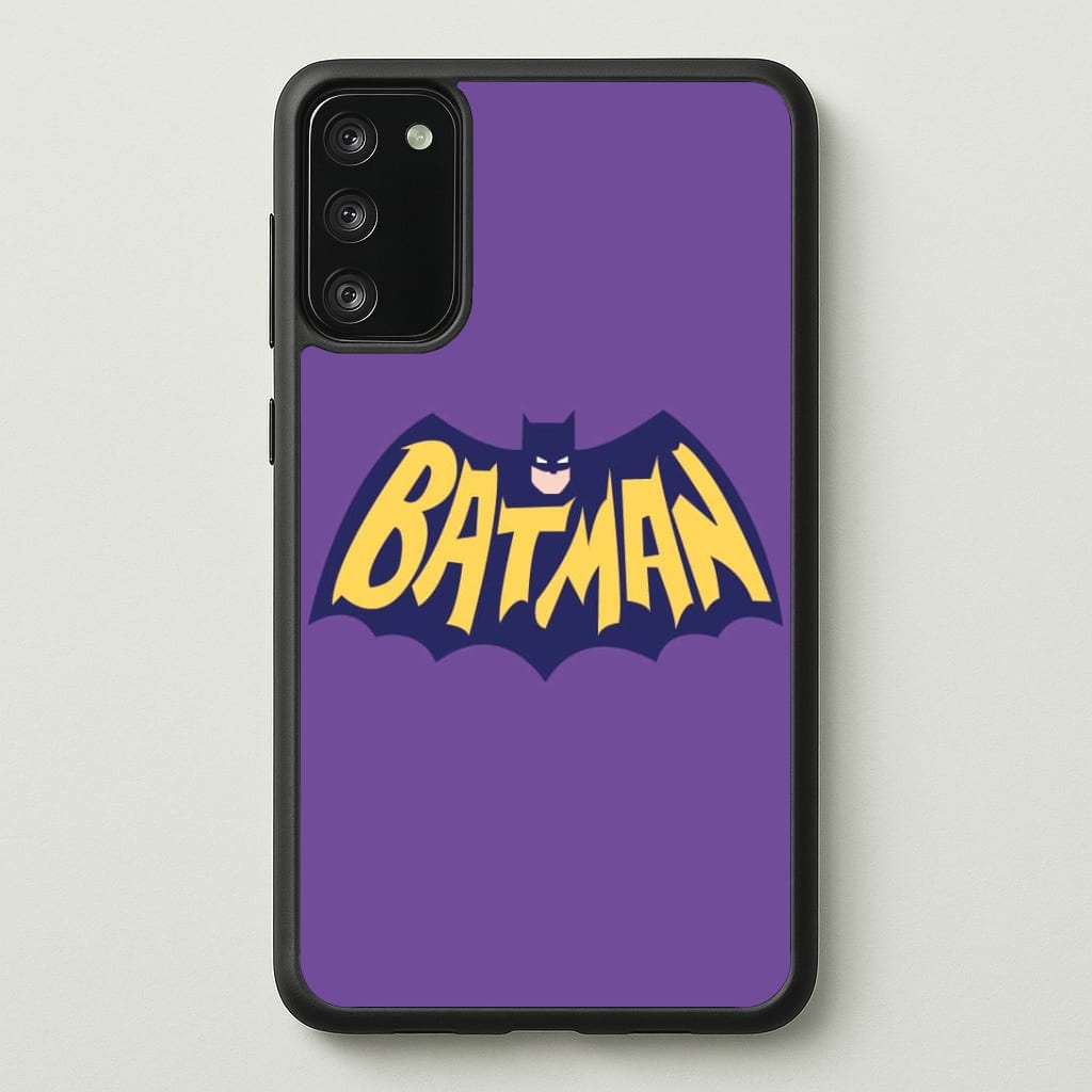 Bat Superhero Purple Logo Phone Case - Galaxy S20FE / Standard