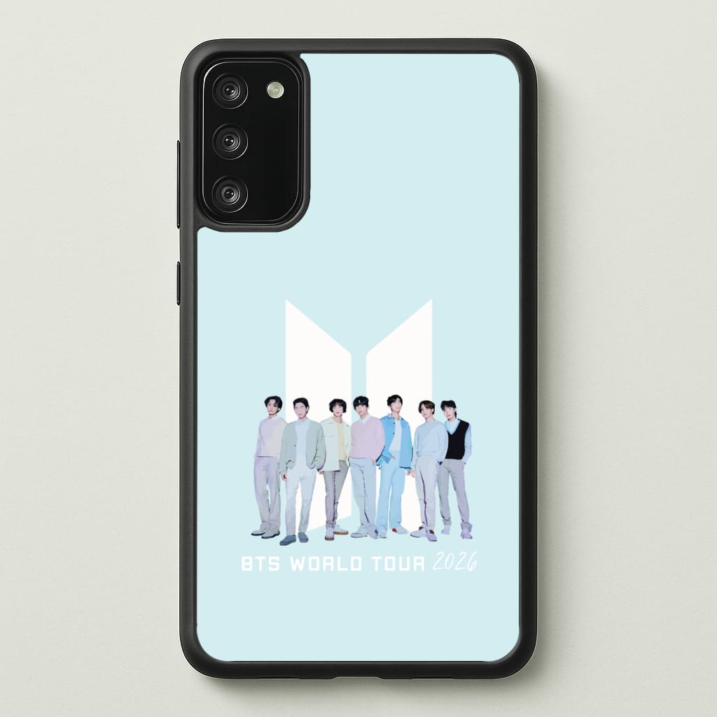 K-Pop Band Tour Pastel Blue Phone Case - Galaxy S20FE / Standard