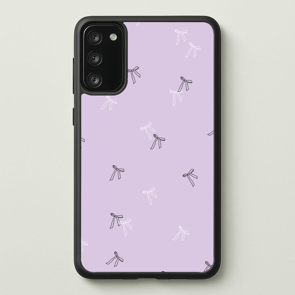 Coquette Mini Bows Pattern Purple Phone Case - Galaxy S20FE / Standard