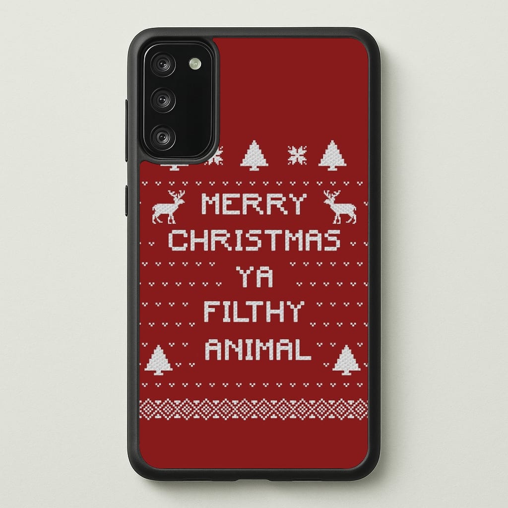 Merry Christmas Ya Filthy Animal Phone Case - Galaxy S20FE / Standard