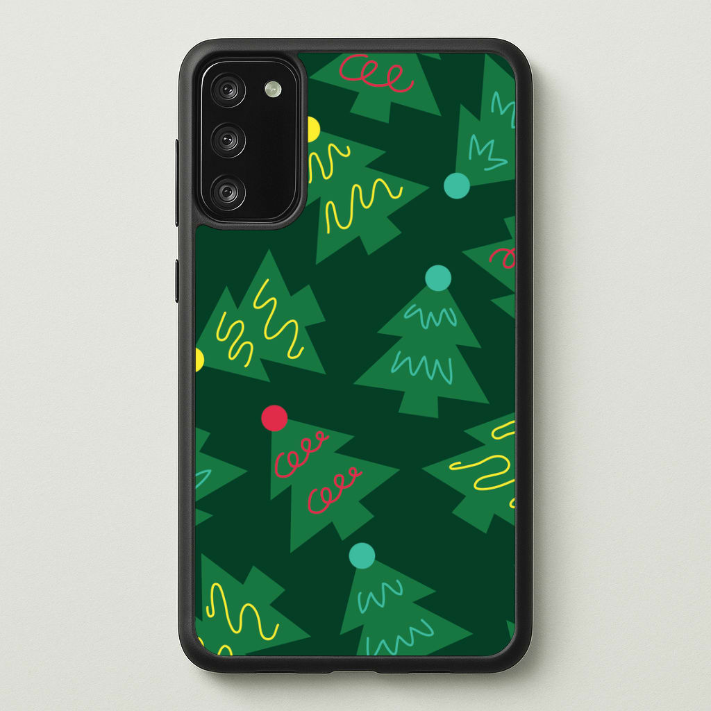Abstract Christmas Trees Pattern Phone Case - Galaxy S20FE / Standard
