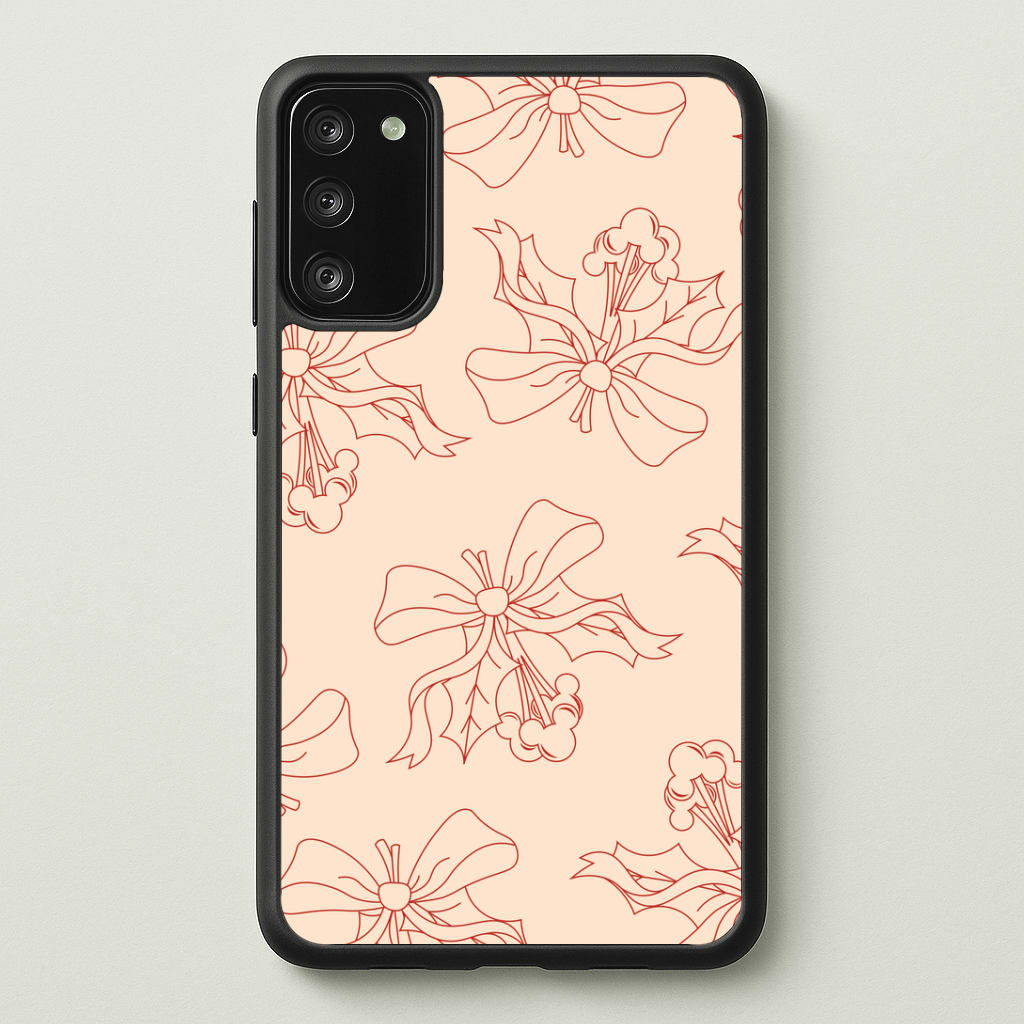 Cartoon Mouse Holly Pattern Phone Case - Galaxy S20FE / Standard