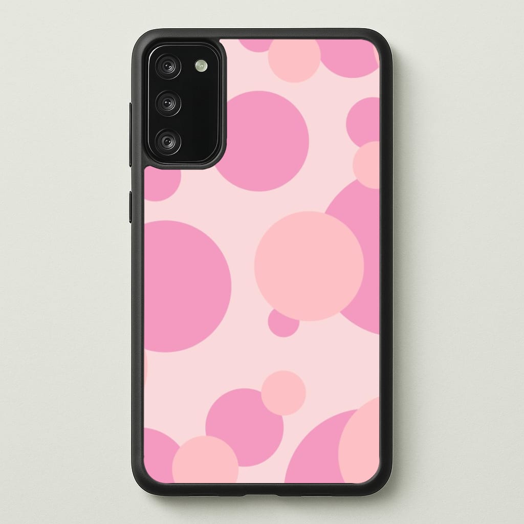 Pink Bubble Pattern Phone Case - Galaxy S20FE / Standard