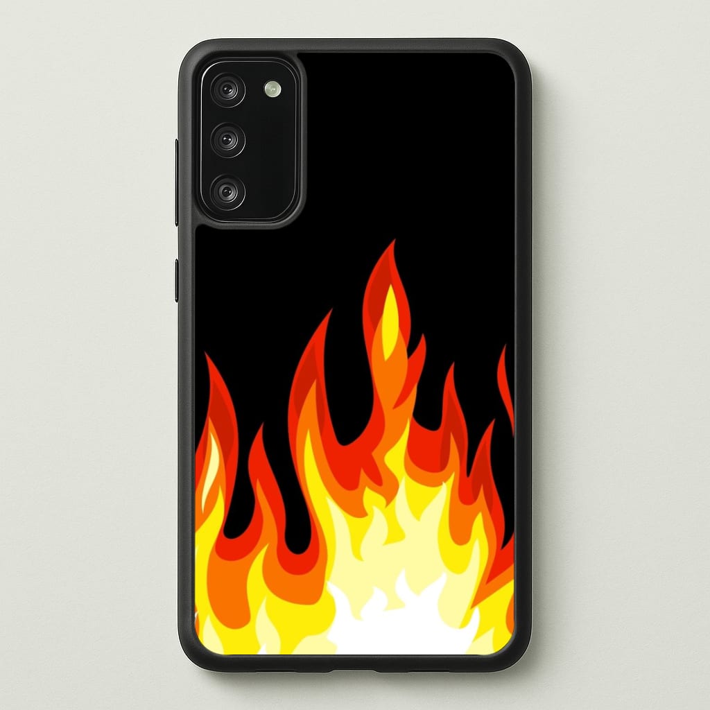 Black Flame Phone Case - Galaxy S20FE / Standard