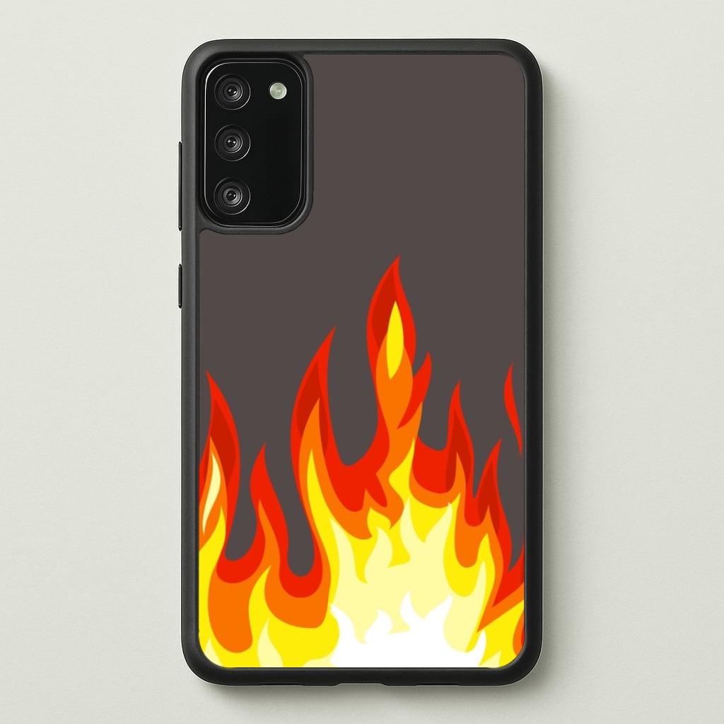 Grey Flame Phone Case - Galaxy S20FE / Standard