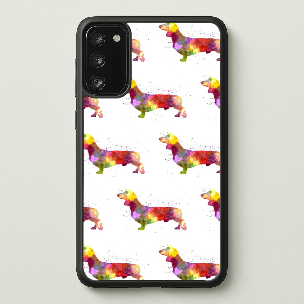 Watercolour Dachshund Phone Case - Galaxy S20FE / Standard