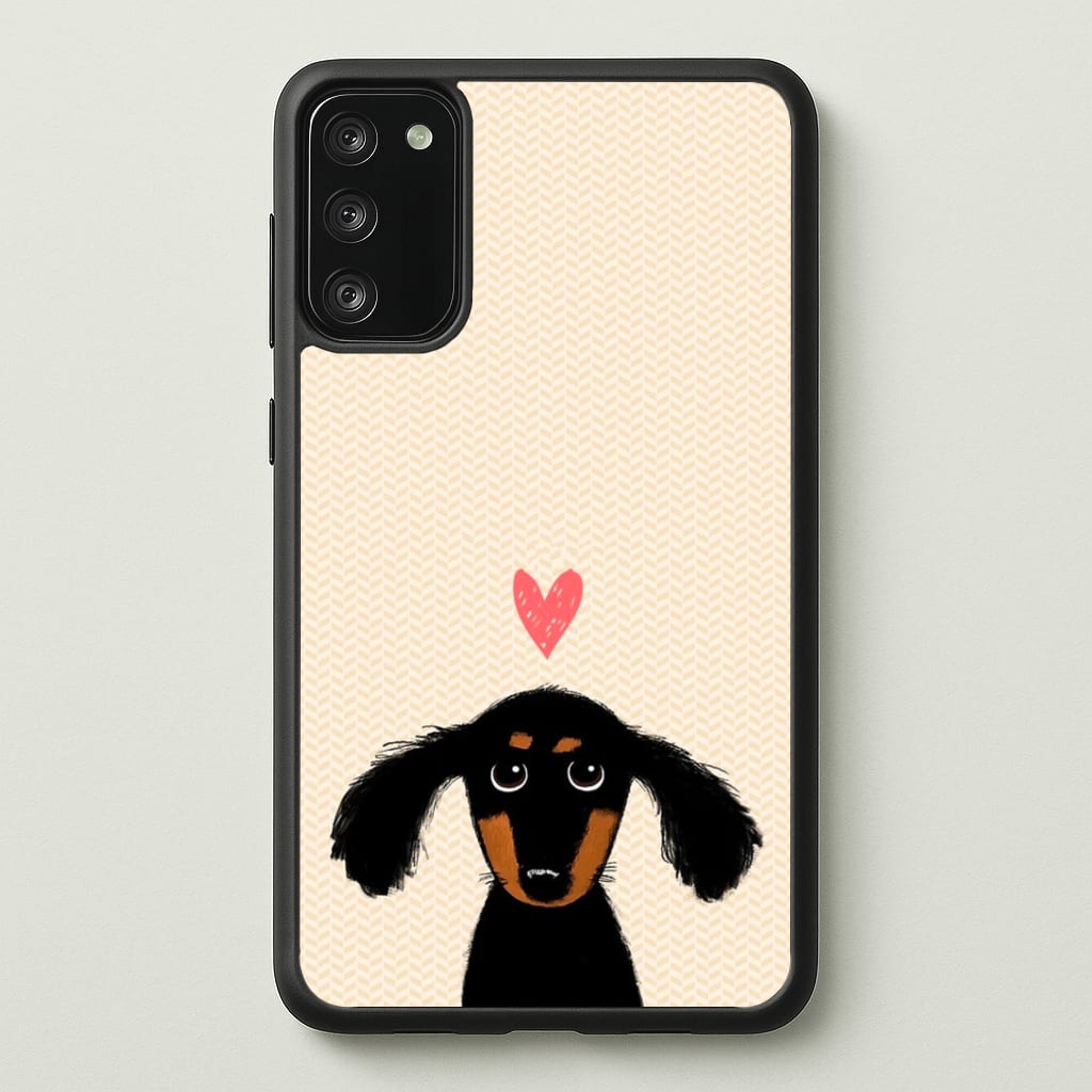 Dachshund Puppy Love Phone Case - Galaxy S20FE / Standard