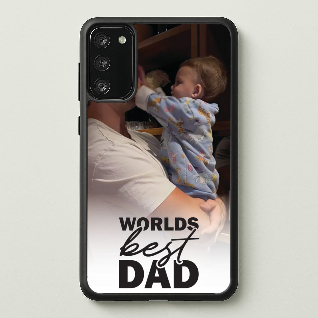 World's Best Dad Personalised Phone Case - Galaxy S20FE / Standard