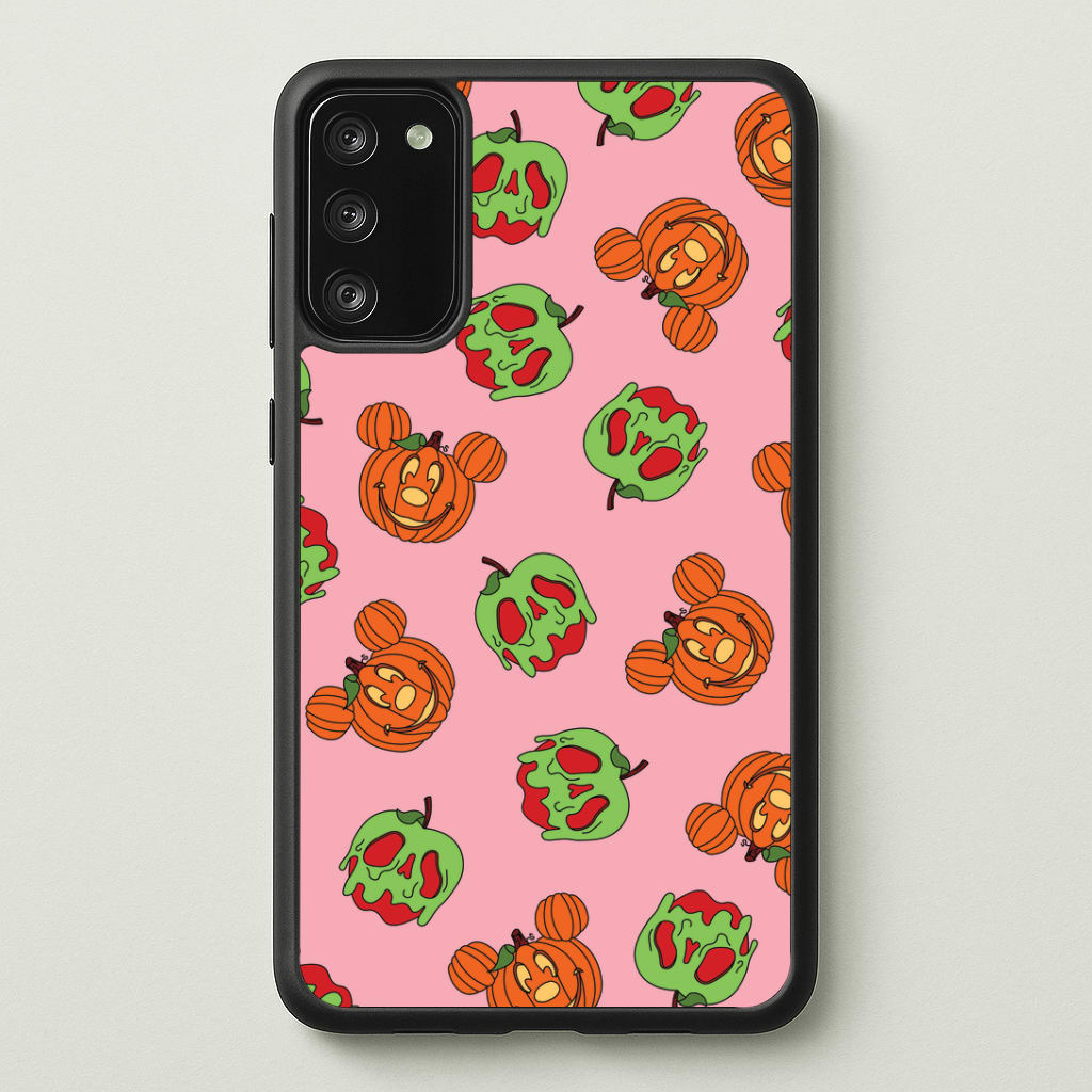 Pumpkin Mouse And Poison Apple Pattern Phone Case - Galaxy S20FE / Standard
