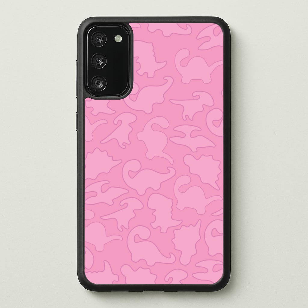 Pink Pattern - Dinosaurs Phone Case - Galaxy S20FE / Standard